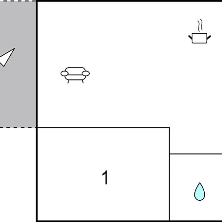 One-bedroom In דירה קלק
